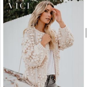 Pom cardi / similar to Vici and Anthropologie